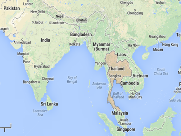 Thailand map pdf